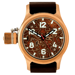 Bronze 46 mm Mokume Sapphire